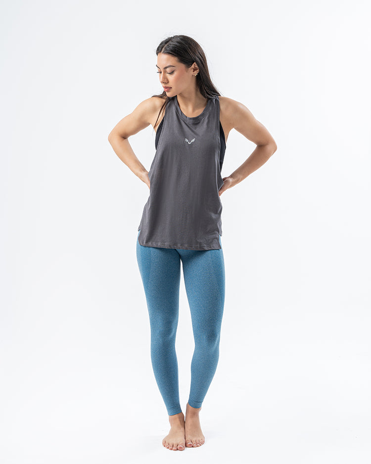 Relaxed Tank Top Charcoal