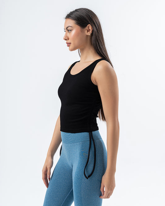 Ribbed Tank Top Black