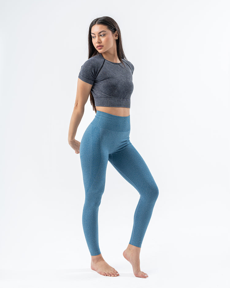 Vital Crop Top Stone Wash