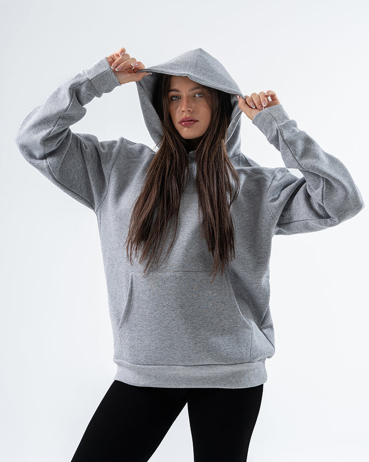 Oversize Hoodie Grey Women