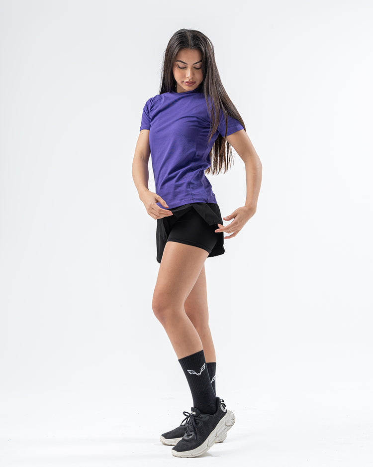 Women 2 in 1 shorts Black