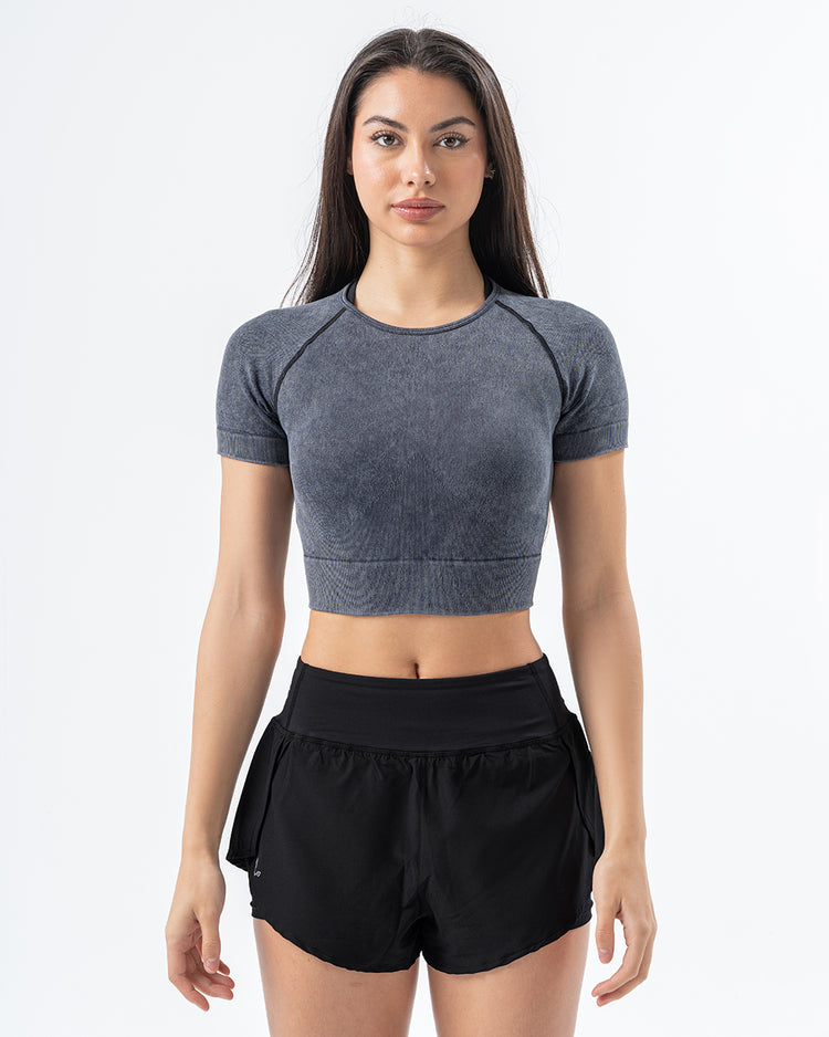 Women 2 in 1 shorts Black