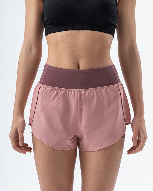 Women 2 in 1 shorts Pink