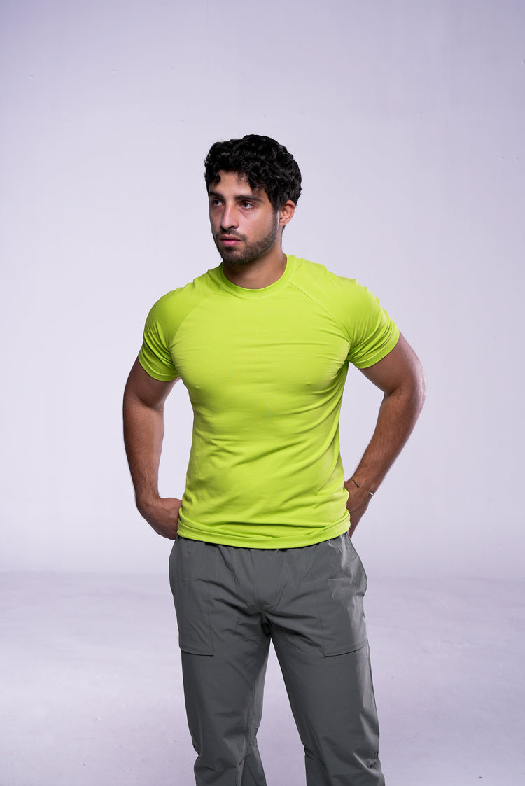 Lime Green Perfect Fit T-Shirt Men