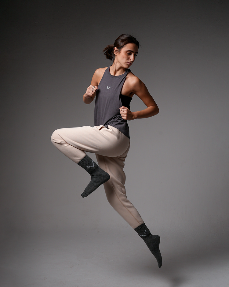 Relaxed Tank Top Charcoal