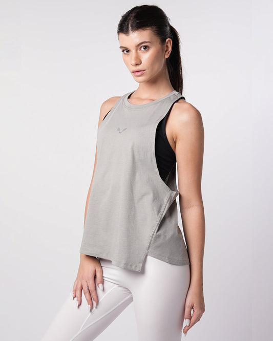 Relaxed Tank Top Light Grey