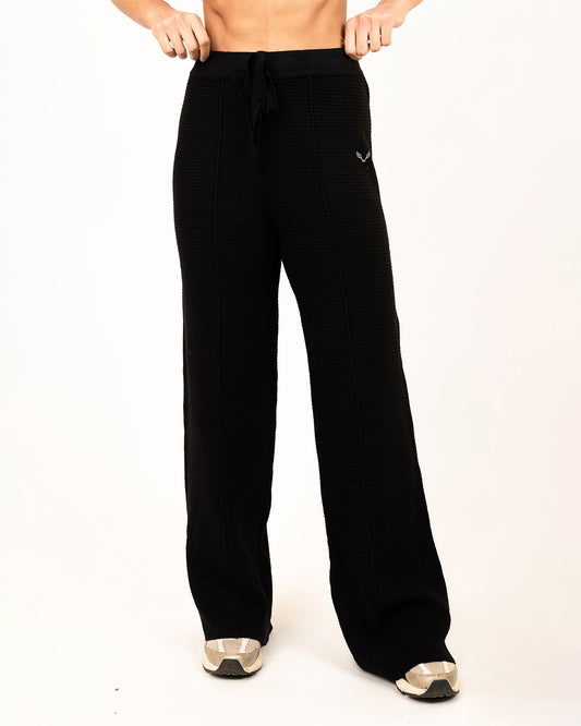 BFEERCE Waffle-Luxe Pants Black
