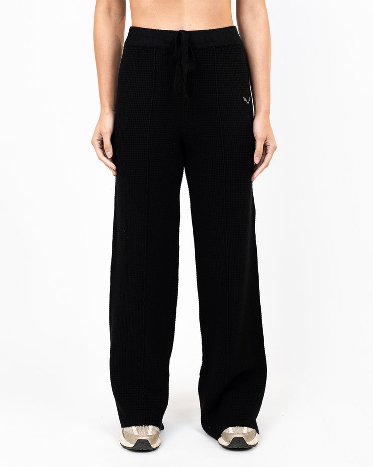 BFEERCE Waffle-Luxe Pants Black