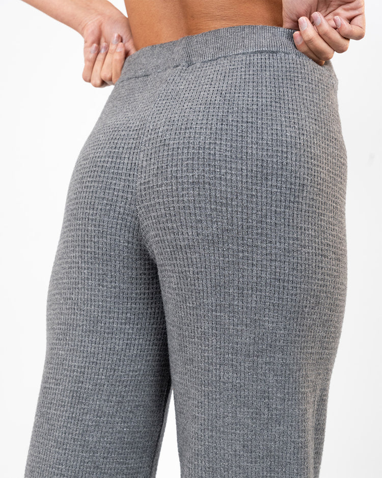 BFEERCE Waffle-Luxe Pants Grey