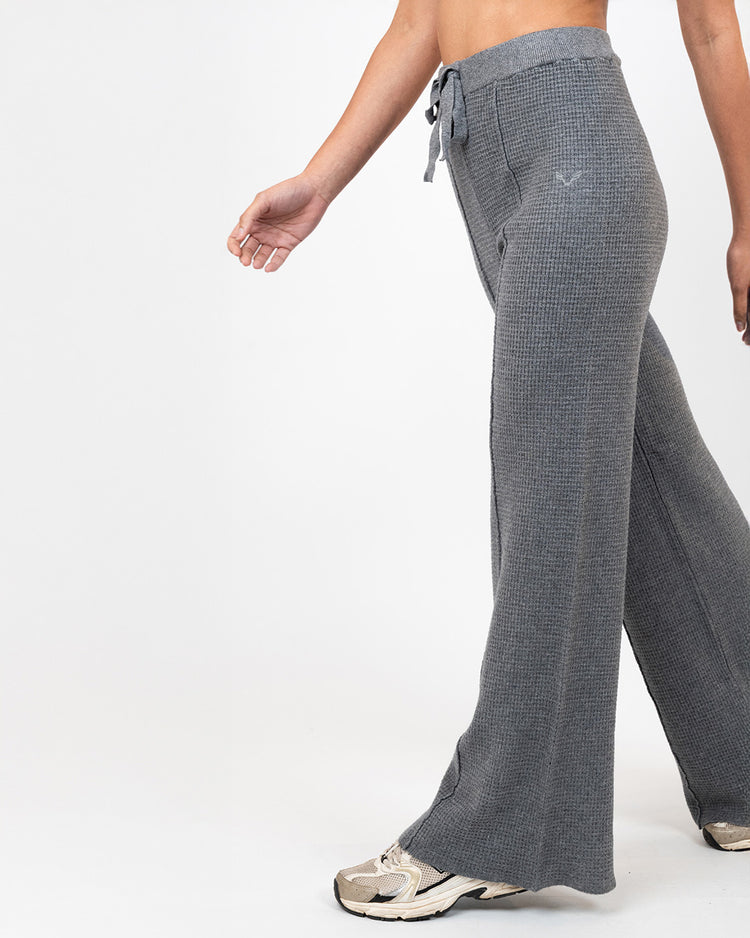 BFEERCE Waffle-Luxe Pants Grey