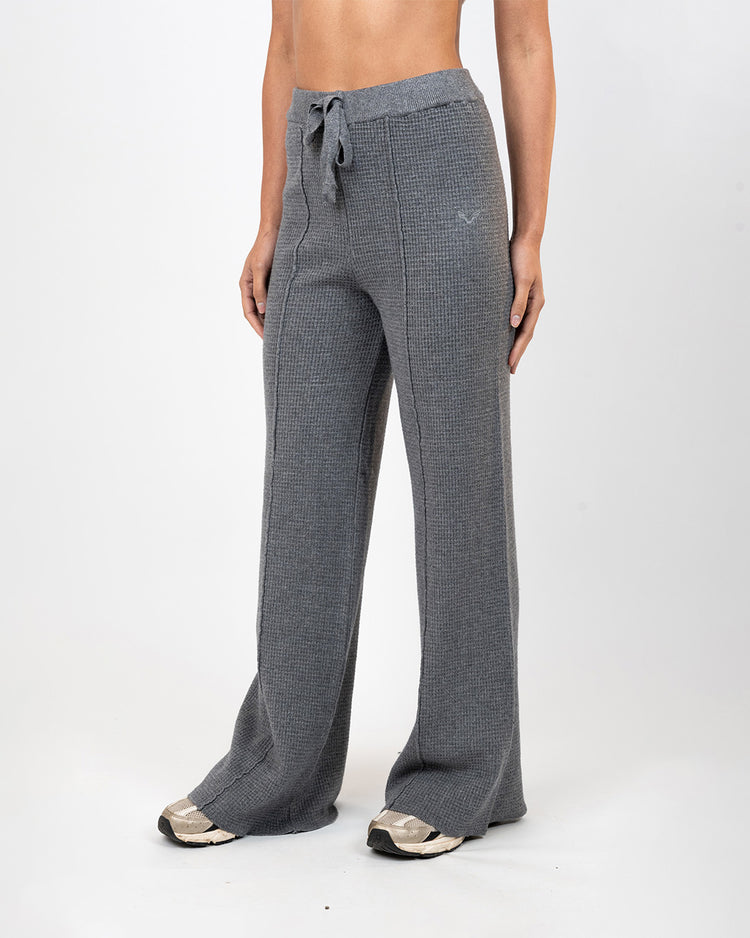 BFEERCE Waffle-Luxe Pants Grey