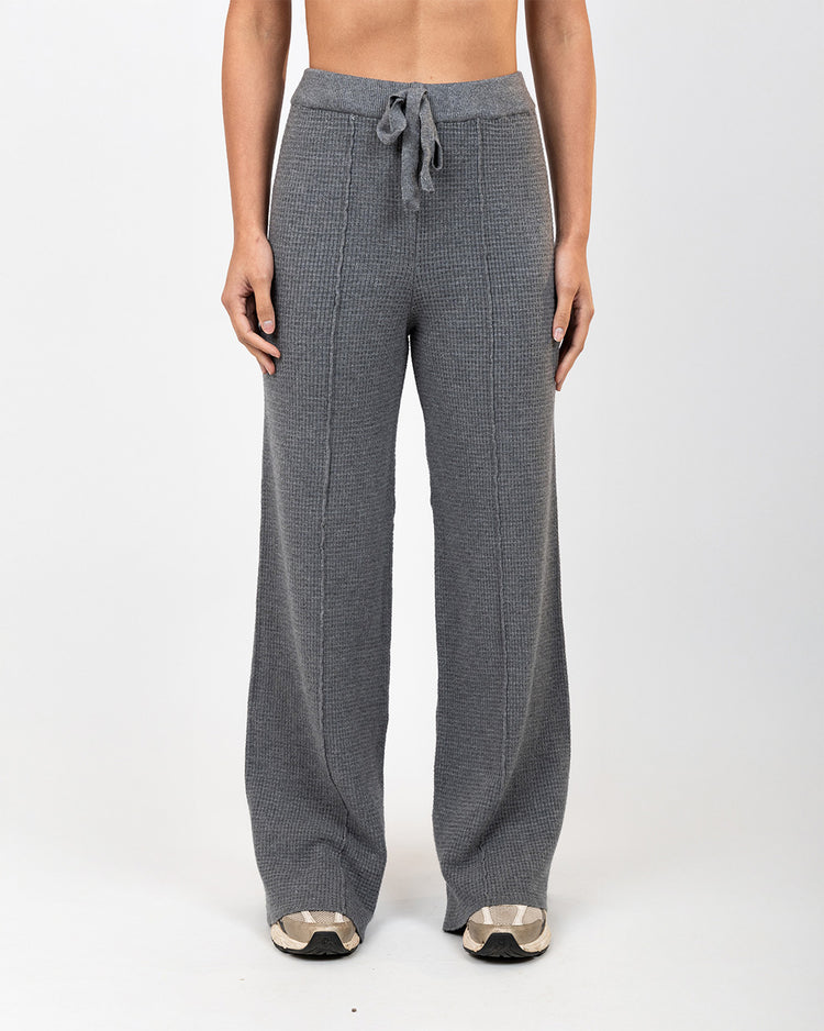 BFEERCE Waffle-Luxe Pants Grey