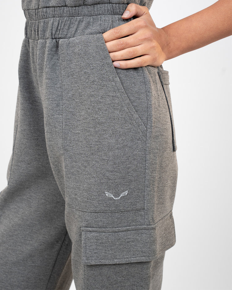 BFEERCE Transform Cargo Jumpsuit Grey