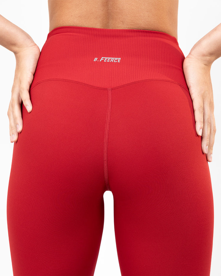 BFEERCE Performance Leggings – Blood RED