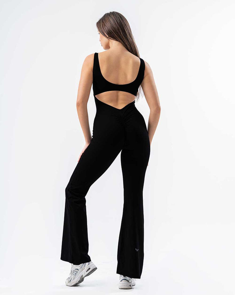 Flare Body Suit Black