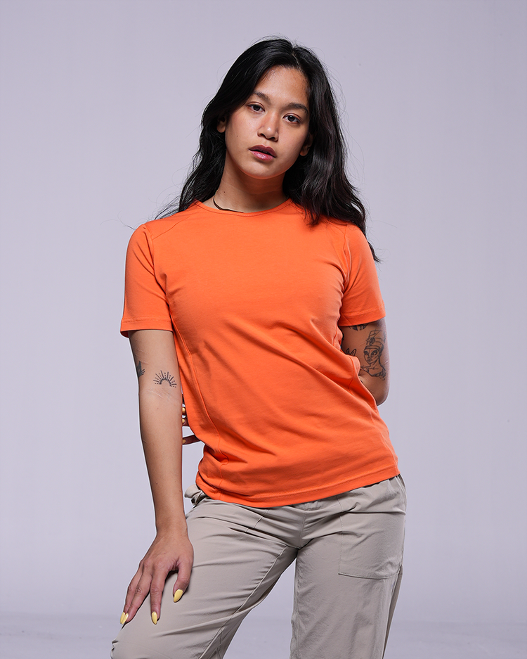 Orange Perfect Fit T Shirt Women