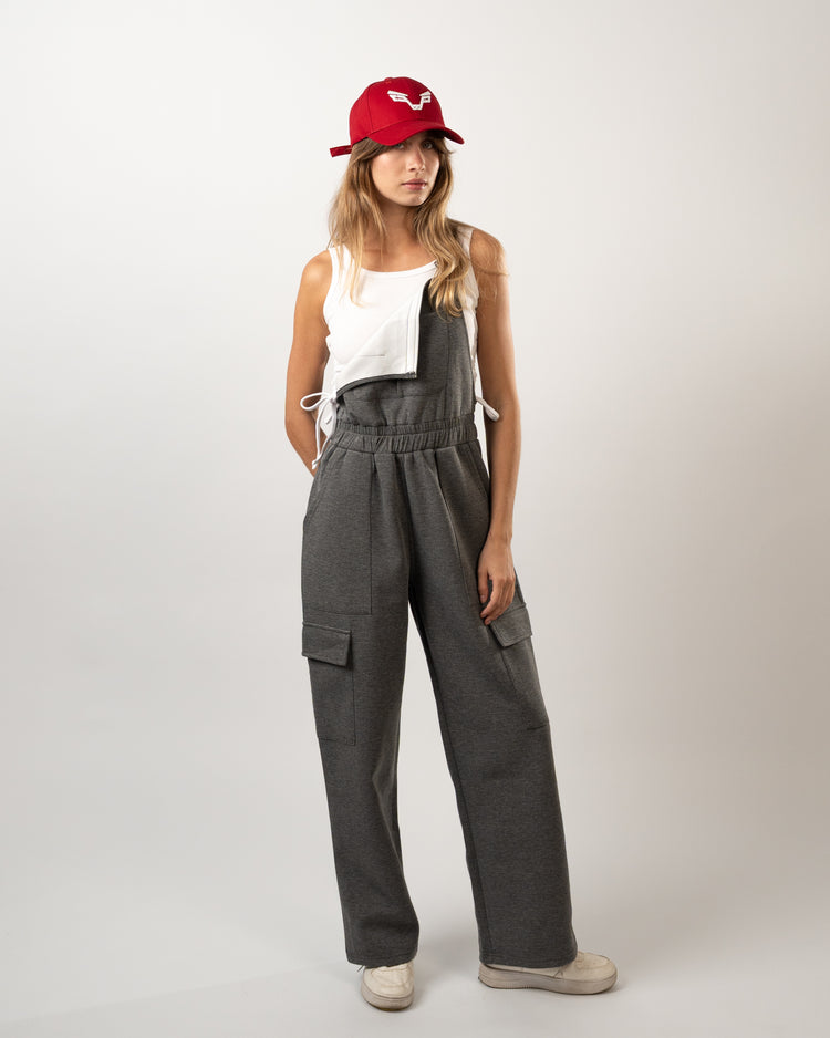 BFEERCE Transform Cargo Jumpsuit Grey