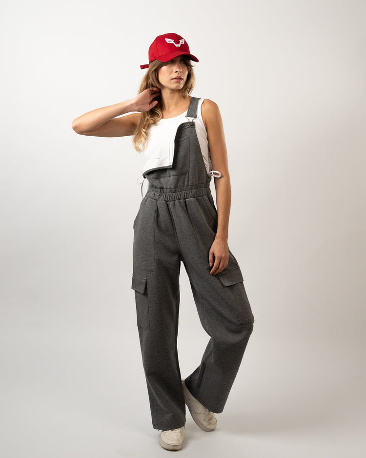 BFEERCE Transform Cargo Jumpsuit Grey