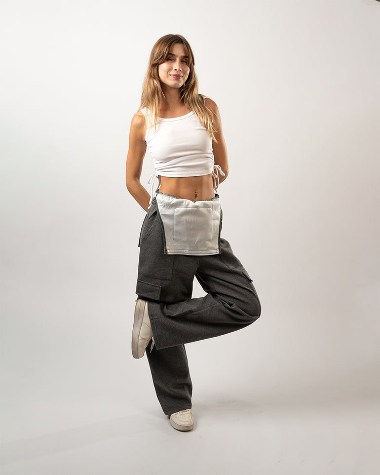 BFEERCE Transform Cargo Jumpsuit Grey