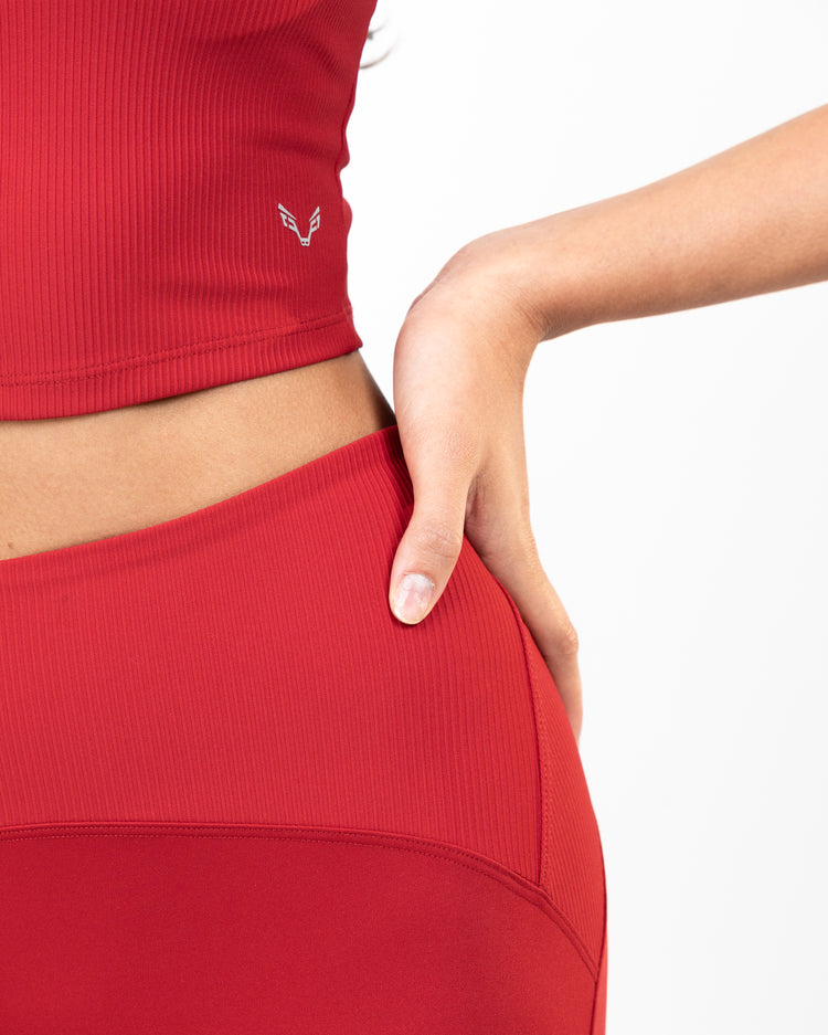 BFEERCE Performance Leggings – Blood RED