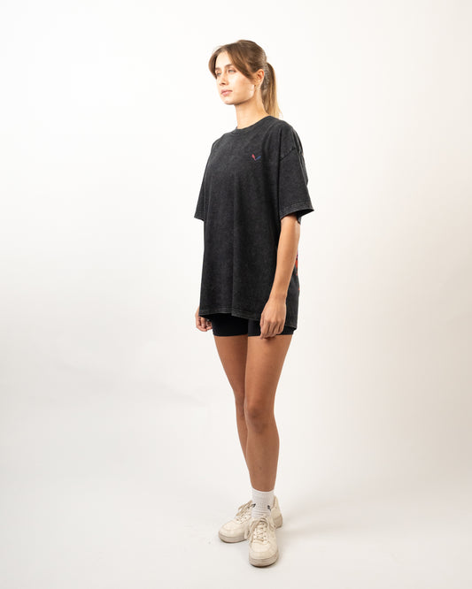 BFEERCE Neon Wolf Design Oversized T-Shirt Women