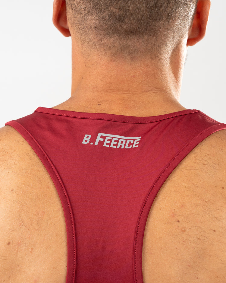BFEERCE Essential Performance Tank Dark Red