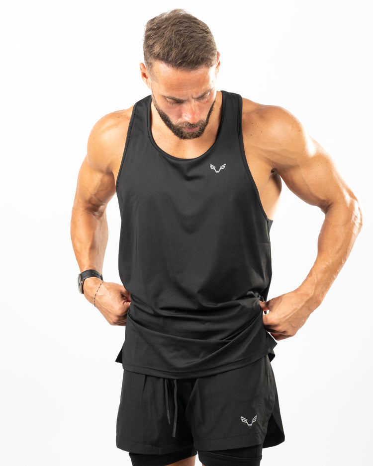 BFEERCE 2-in-1 Performance Shorts- Black