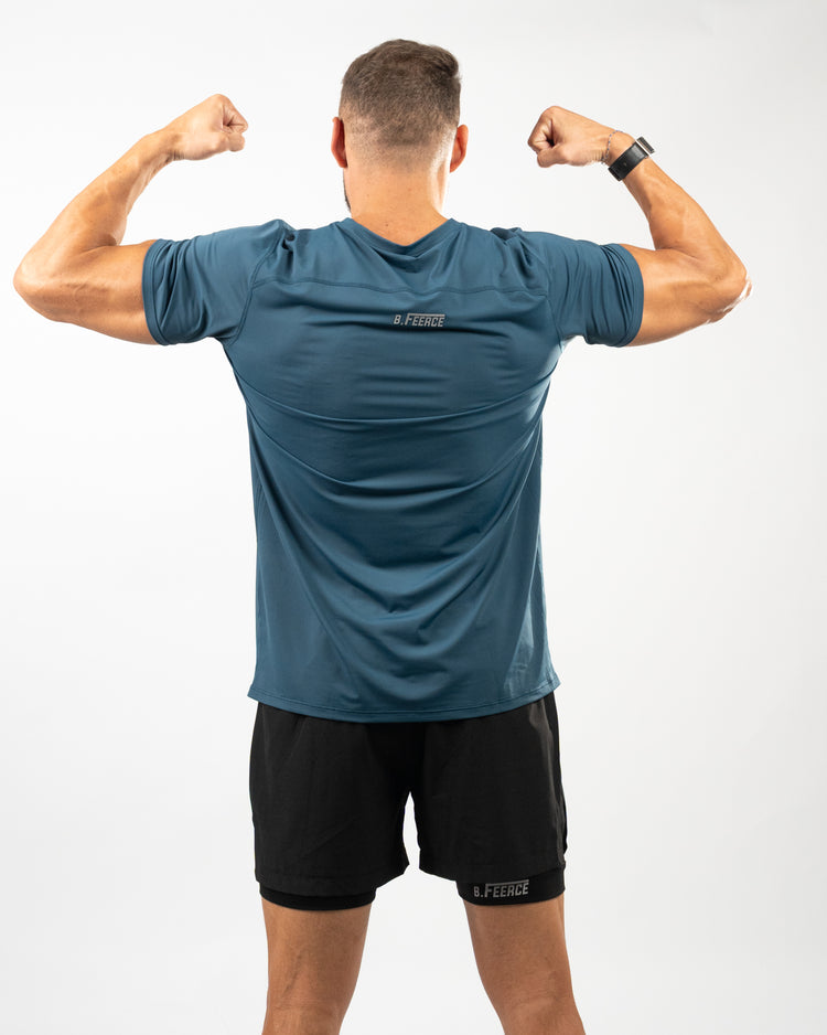 BFEERCE UltraFlex Performance Tee Blue