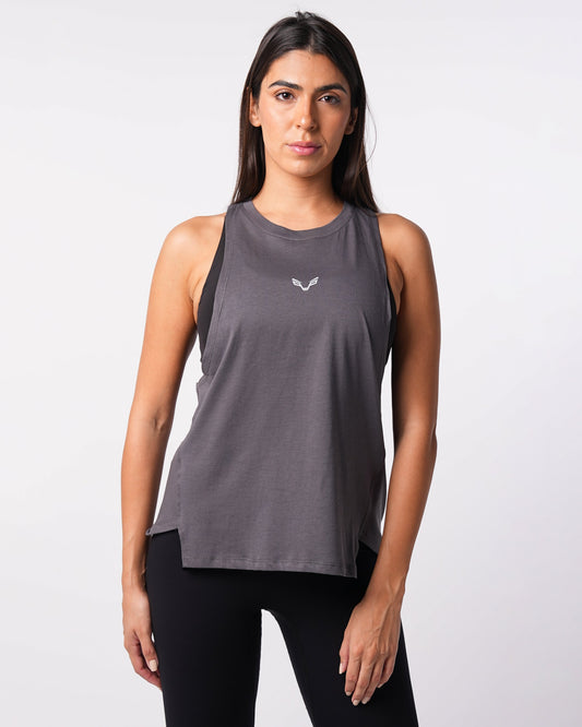 Relaxed Tank Top Charcoal